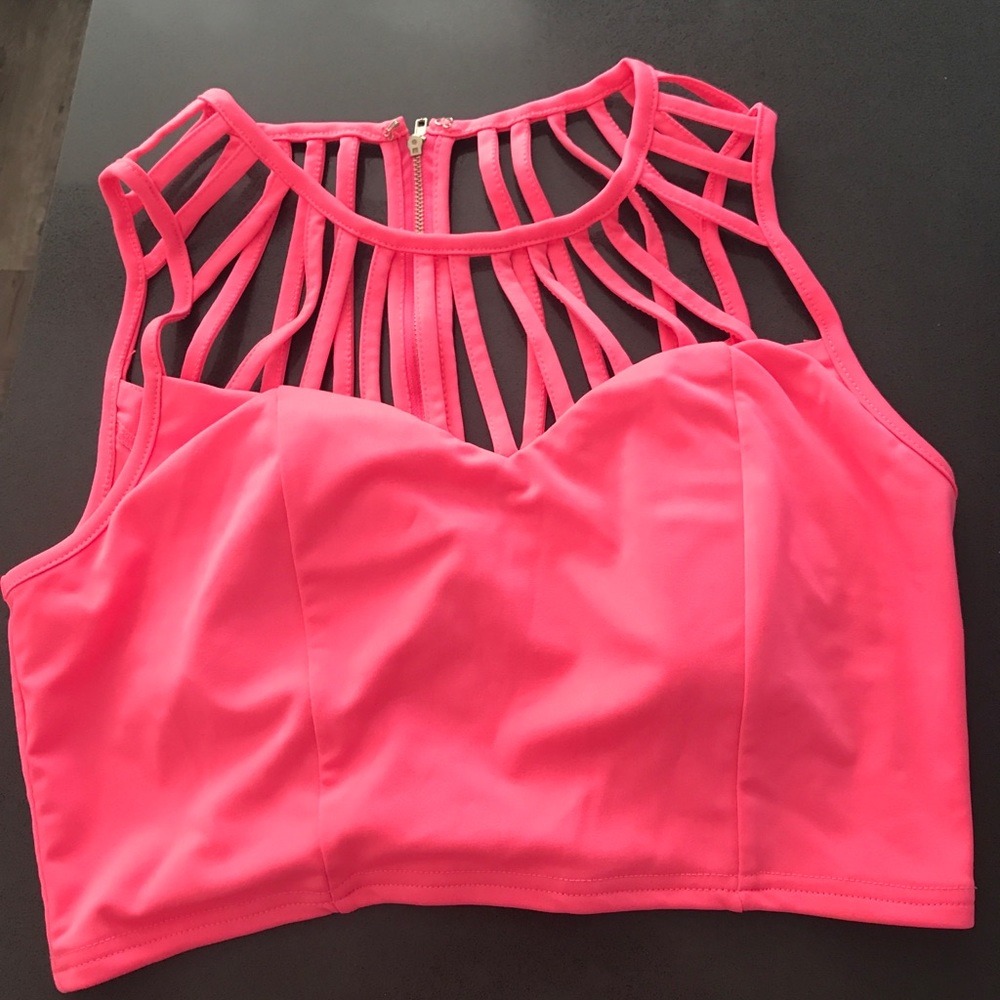 Neon crop top